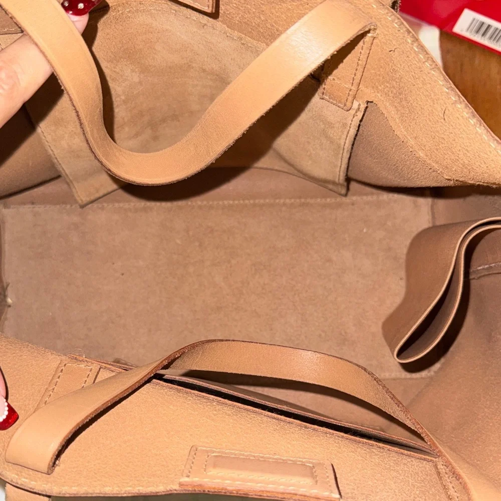 Madewell Elegant Tan Leather‎ Tote Bag